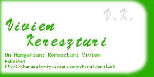 vivien kereszturi business card